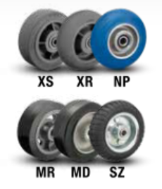 Rubber Pneumatic Wheels XS XR NP MR MD SZ